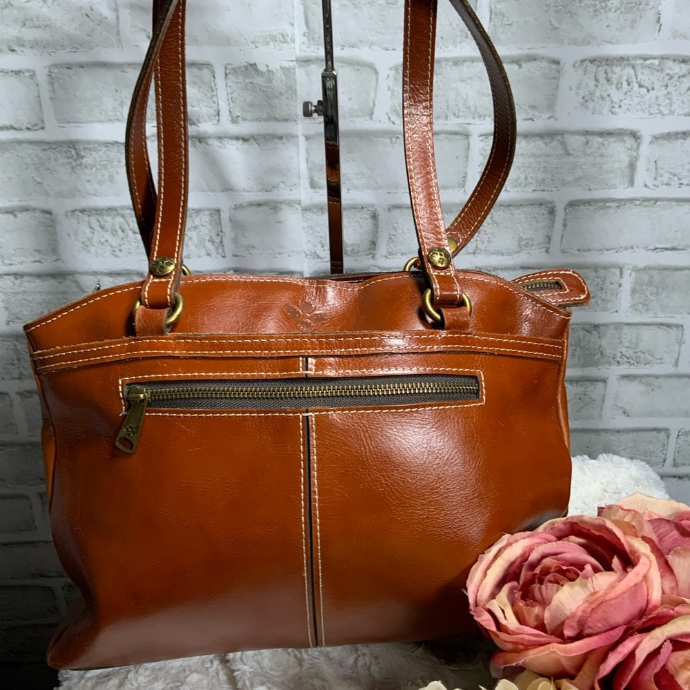 Patricia Nash Tan Leather Shoulder Bag - Picture 2 of 5